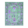 Traditional Floral Hand Tufted Wool Rug - Green
