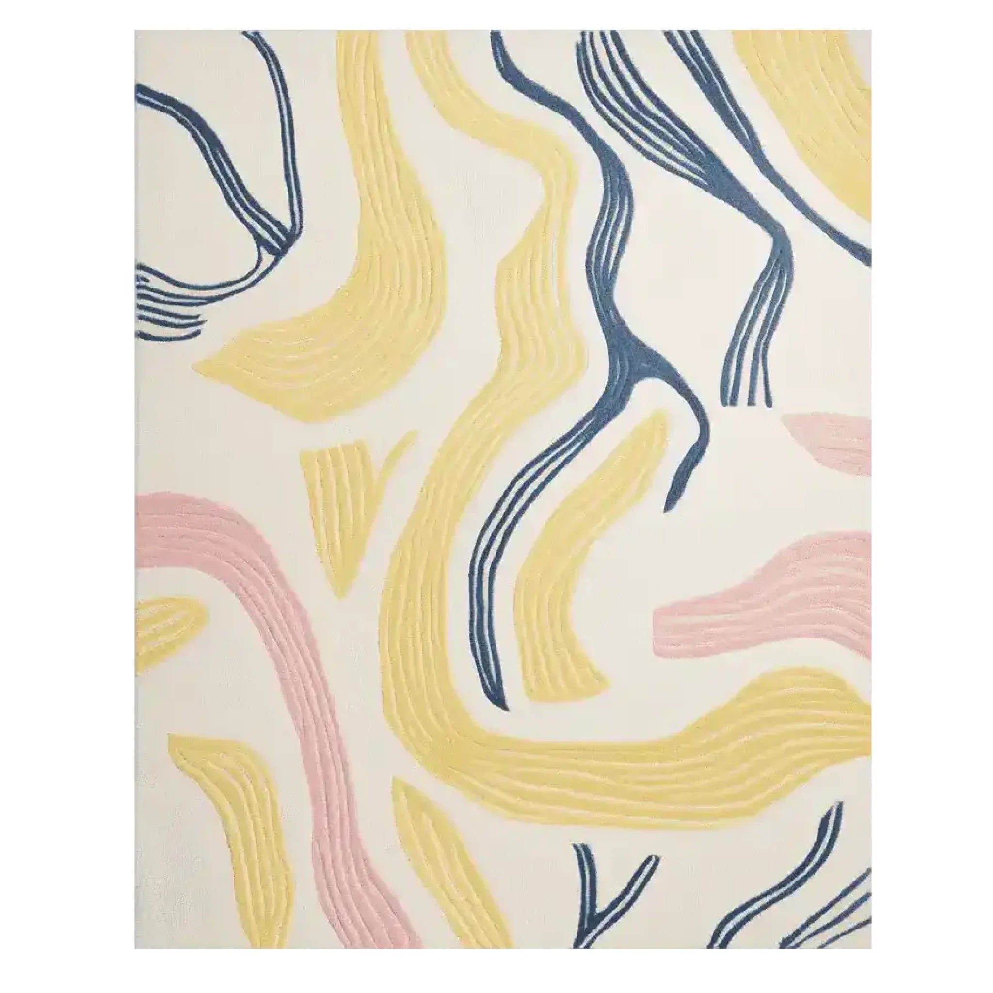 Tranquil Line Dance Hand Tufted Rug