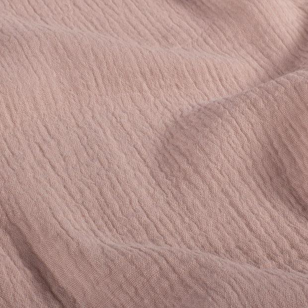 Trenza protectora para cuna y cama artesanal MUSELINA ROSA 200cm