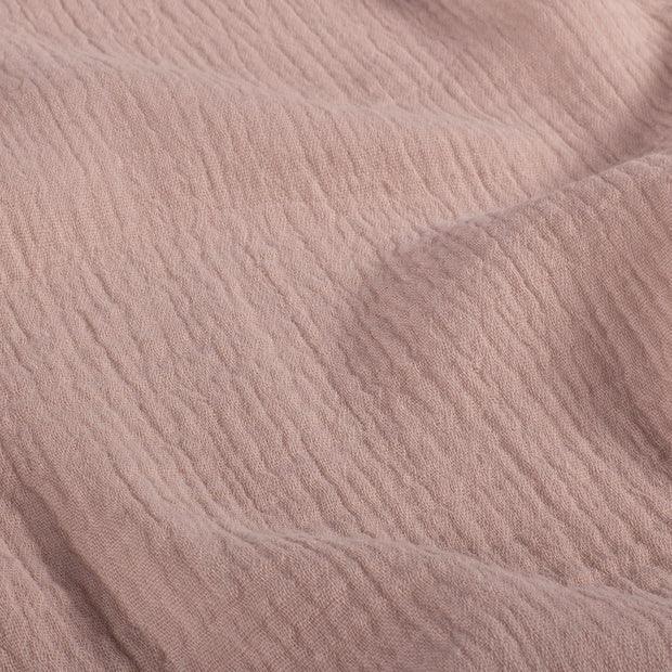 Trenza protectora para cuna y cama artesanal MUSELINA ROSA 200cm