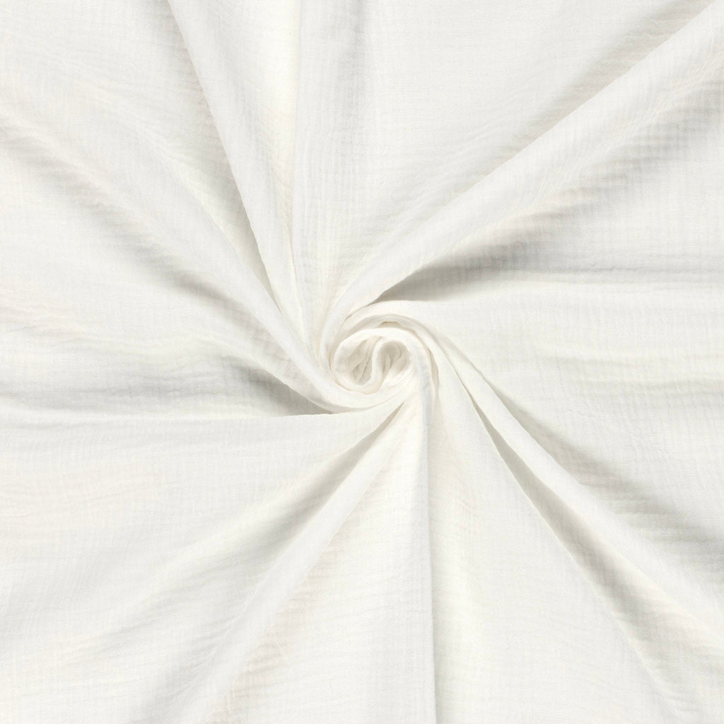 Trenza protectora para cuna y cama artesanal MUSELINA BLANCA 200cm