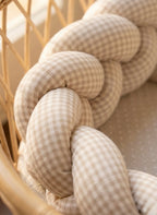 Trenza Nido Protectora para cuna y cama  CUADROS VICHY