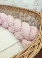 Trenza Nido Protectora para cuna y cama  CUADROS VICHY