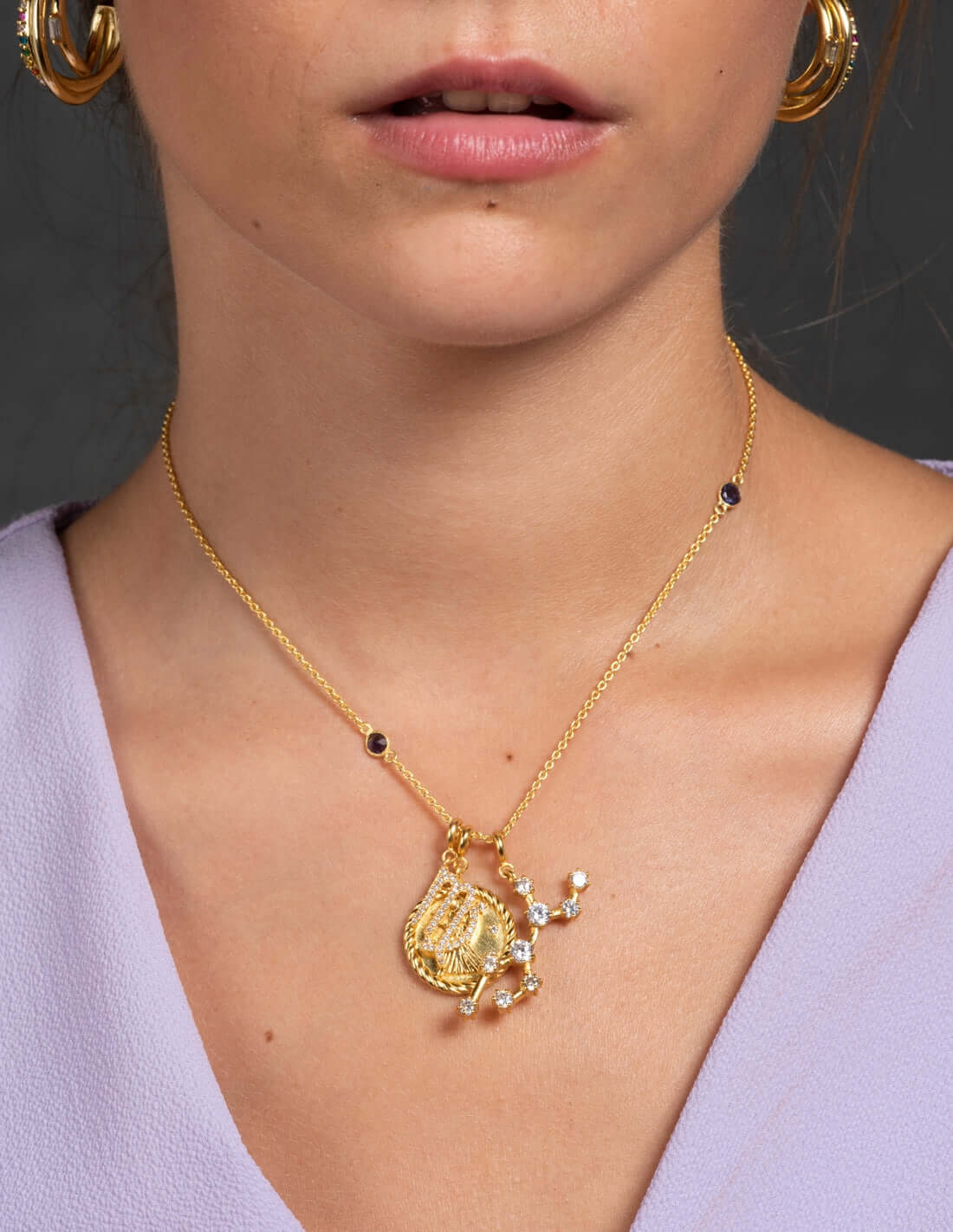 Collar Triple Zodiaco Virgo