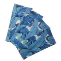 Tropical Leaf Block Printed Cotton Napkins