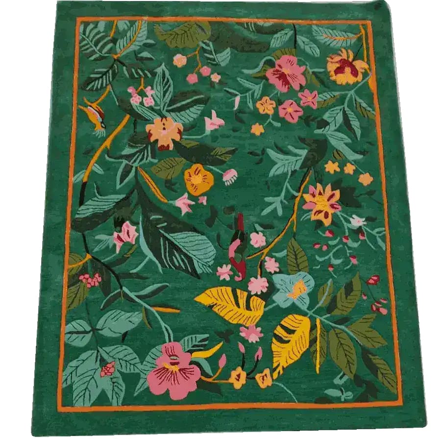 Tropical Treasure Hand Tufted Wool Rug 4 x 6 ft