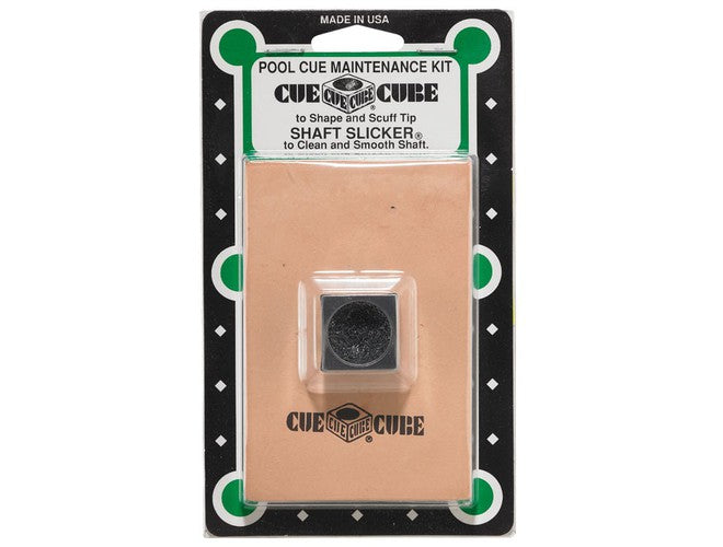 Cue Cube 2 in 1 Tip Tool & Shaft Slicker