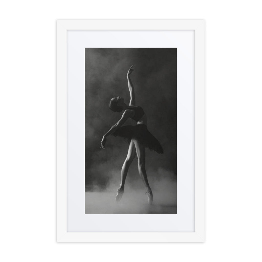 Tutu Noir | Dance-Art Framed Poster #65 (23.5" H x 17.5" W)
