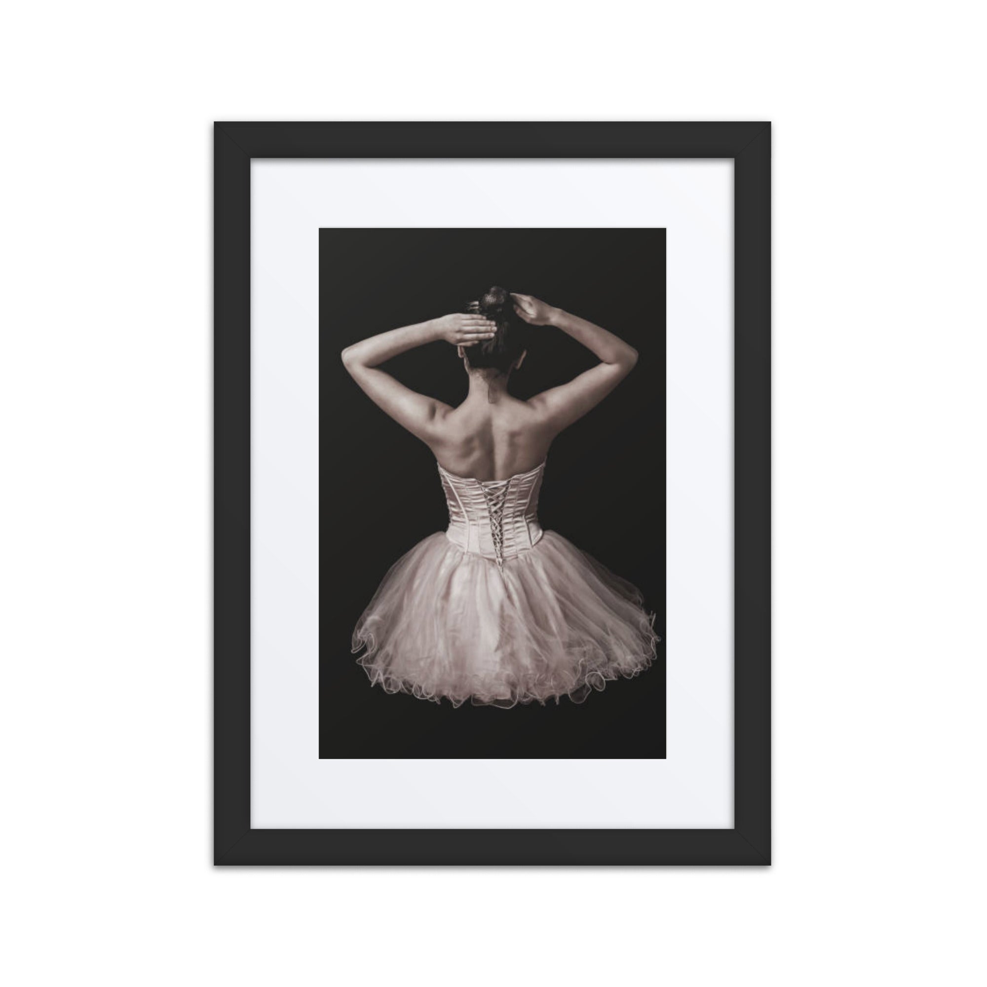 Tutu Reverie | Dance-Art Framed Poster #26 (21.5" H x 17.5" W)