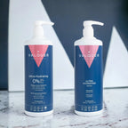Pack Ultrahidratante Champú y Mascarilla efecto frío para Cabellos Secos - 1000 ml + 975 ml