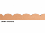 Cornisa de Madera Ondas - Haya Natural