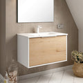 BATHME ONE Mueble de Baño con Lavabo 80 cm Blanco