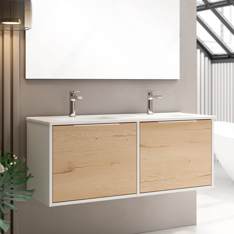 BATHME ONE Mueble de Baño con Lavabo 120 cm Blanco