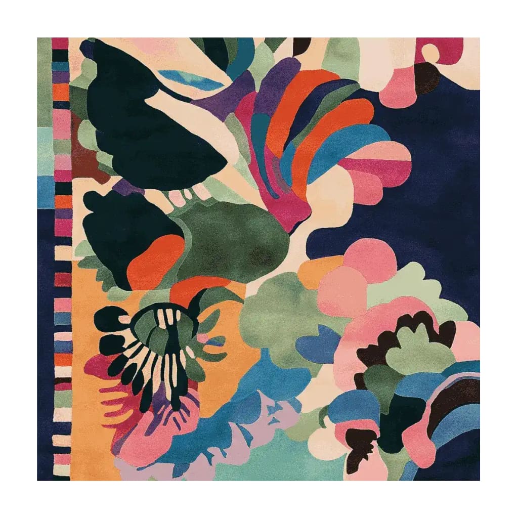 Untamed Garden Rave Hand Tufted Rug