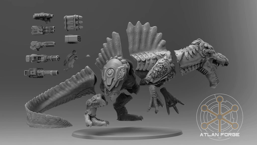 Cybernetic Spinosaur, Atlan Forge