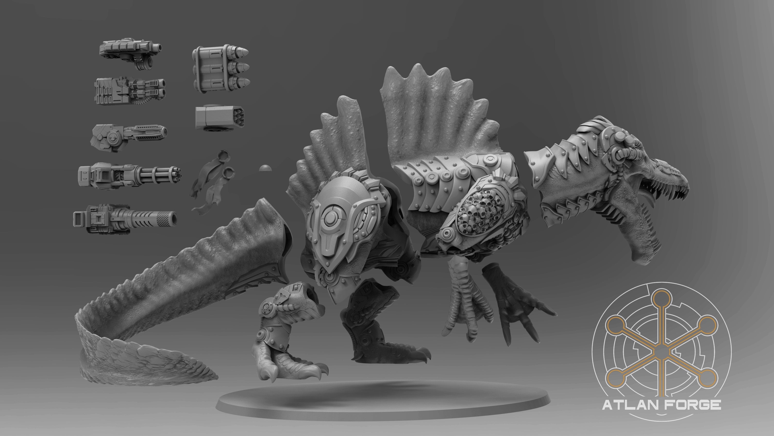 Cybernetic Spinosaur, Atlan Forge