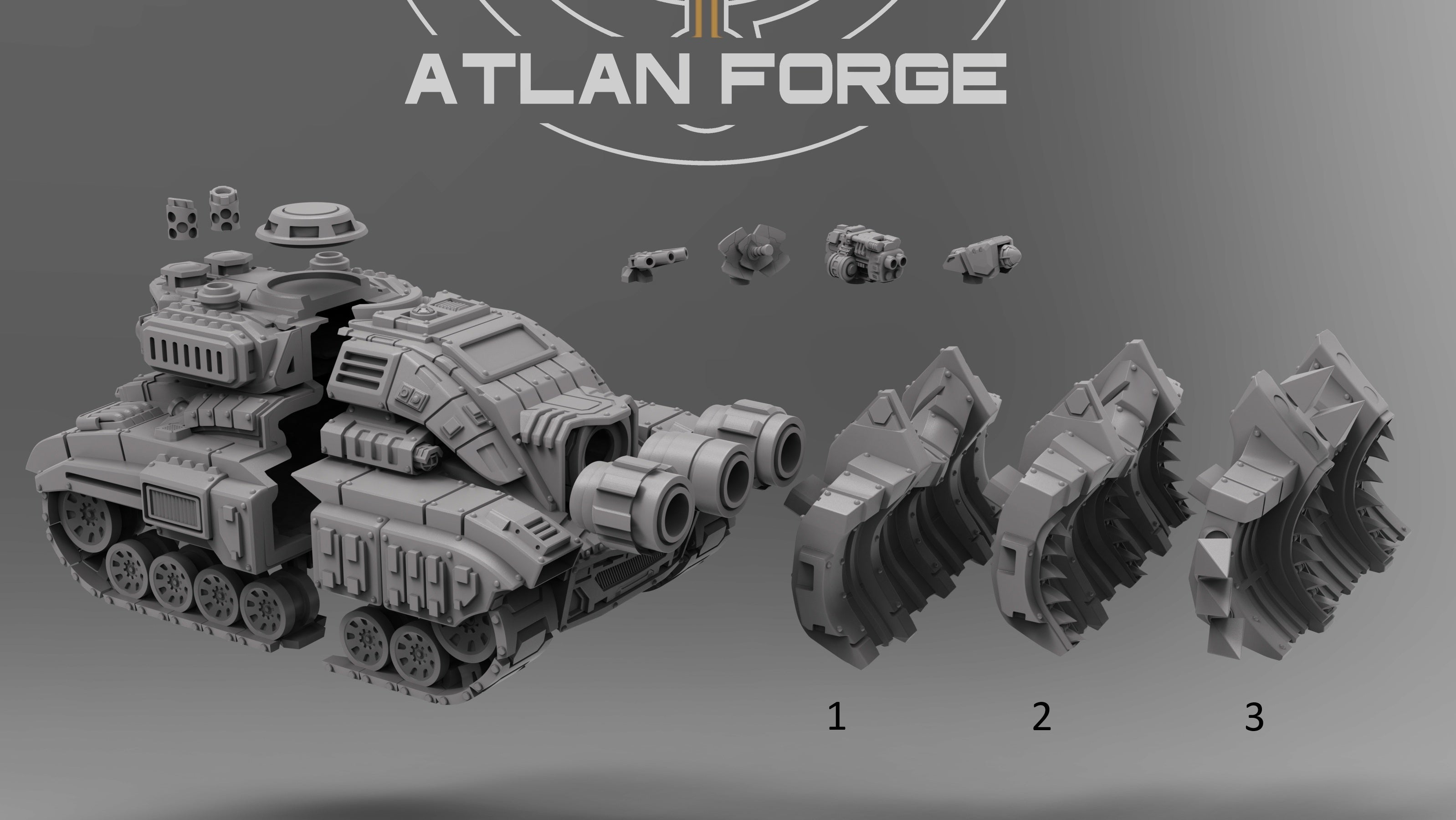 Glyptodon Siege Tank, Atlan Forge