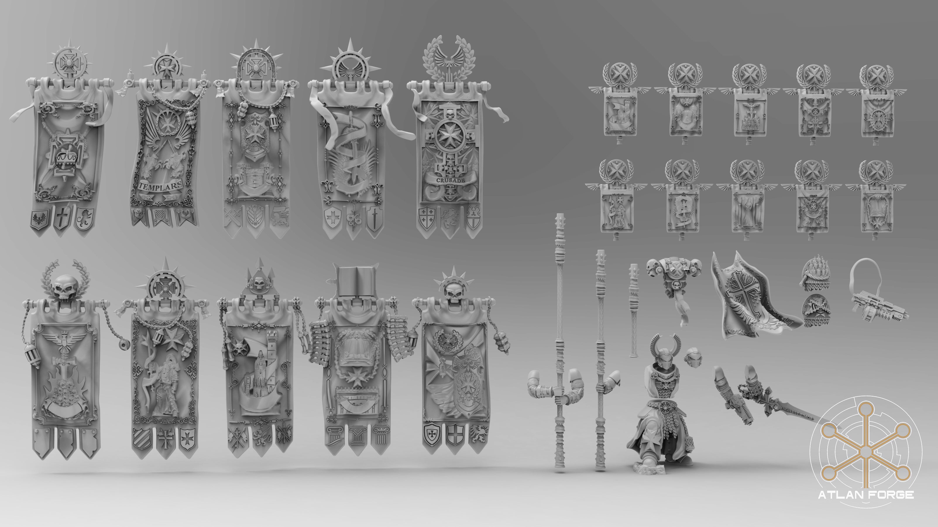Templar War Banners, Atlan Forge