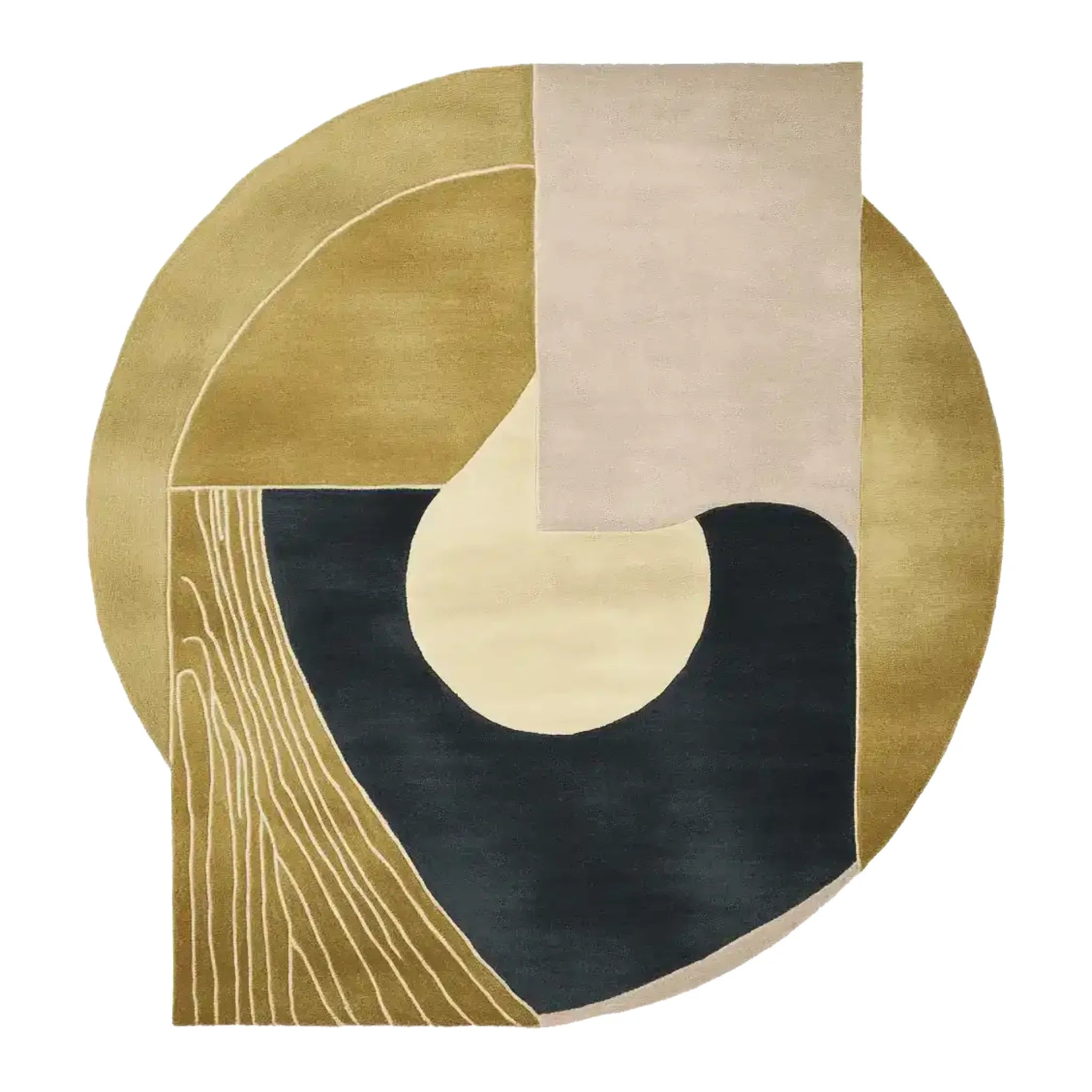 Urban Quiet Geometry Hand Tufted Rug