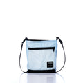 Vintage Light Blue Small Voyager Crew Crossbody Handmade in Maine from Recycled Sails