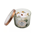 Vela 'Green Tree' 256 grs  - Balance Espiritual & Cuarzo Blanco