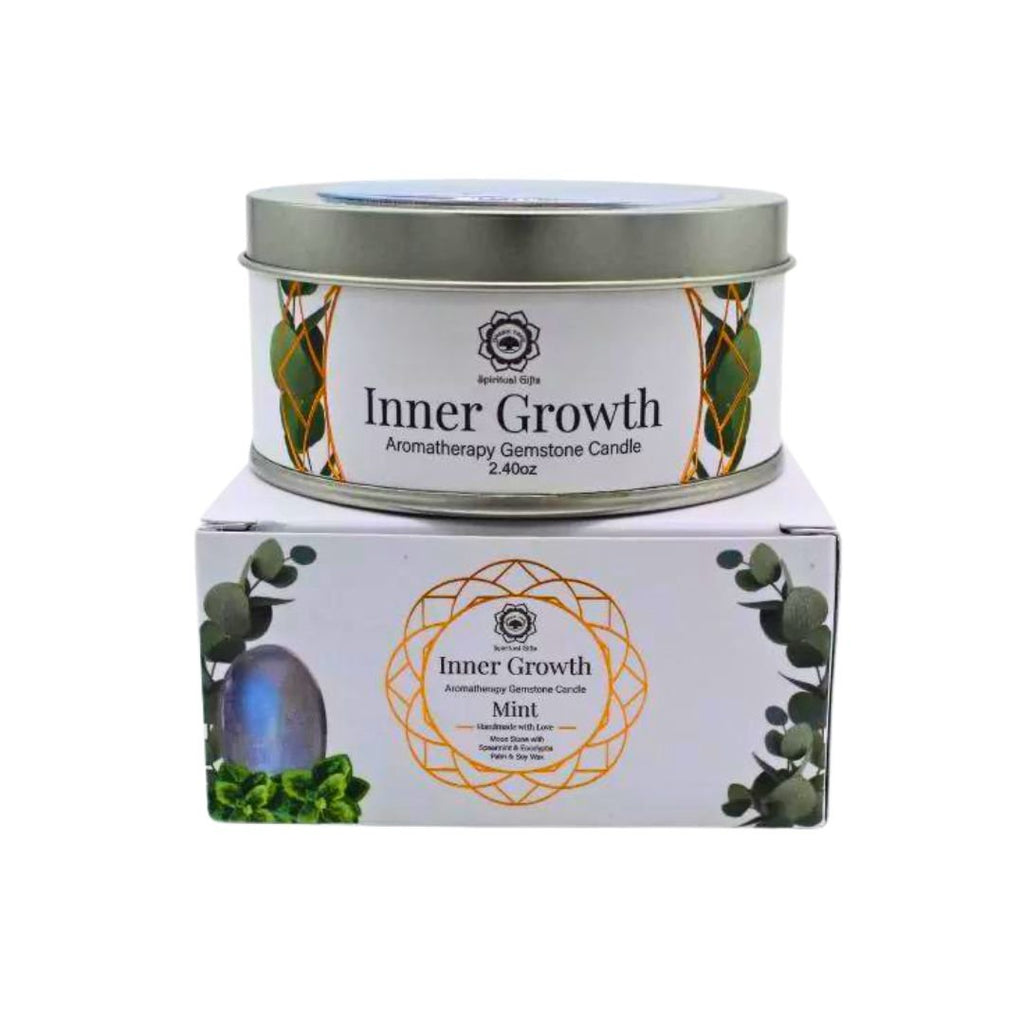 Vela 'Green Tree' - Crecimiento Interior & Adularia
