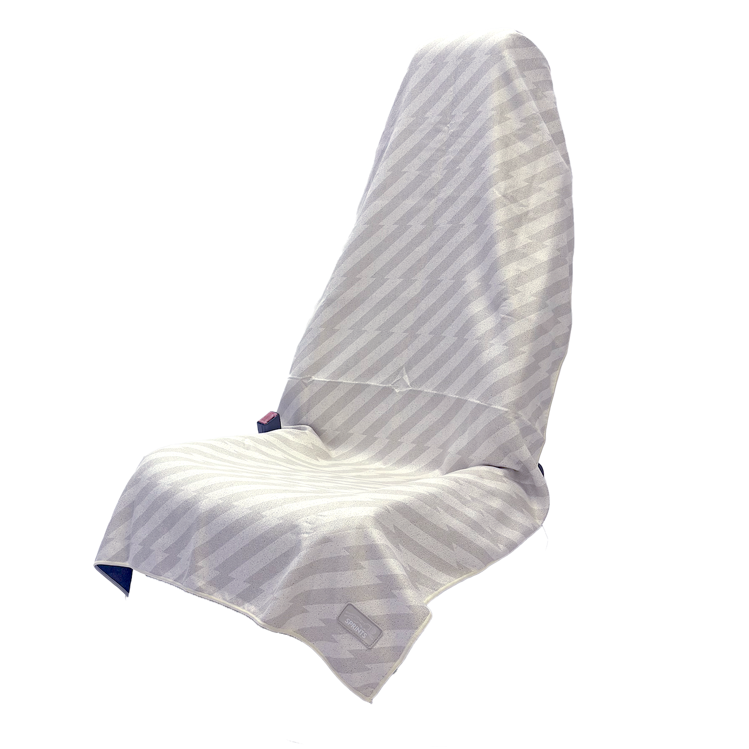 Sprints Velocity Blitz Cream Car Seat Cover Towel w/ Snaps