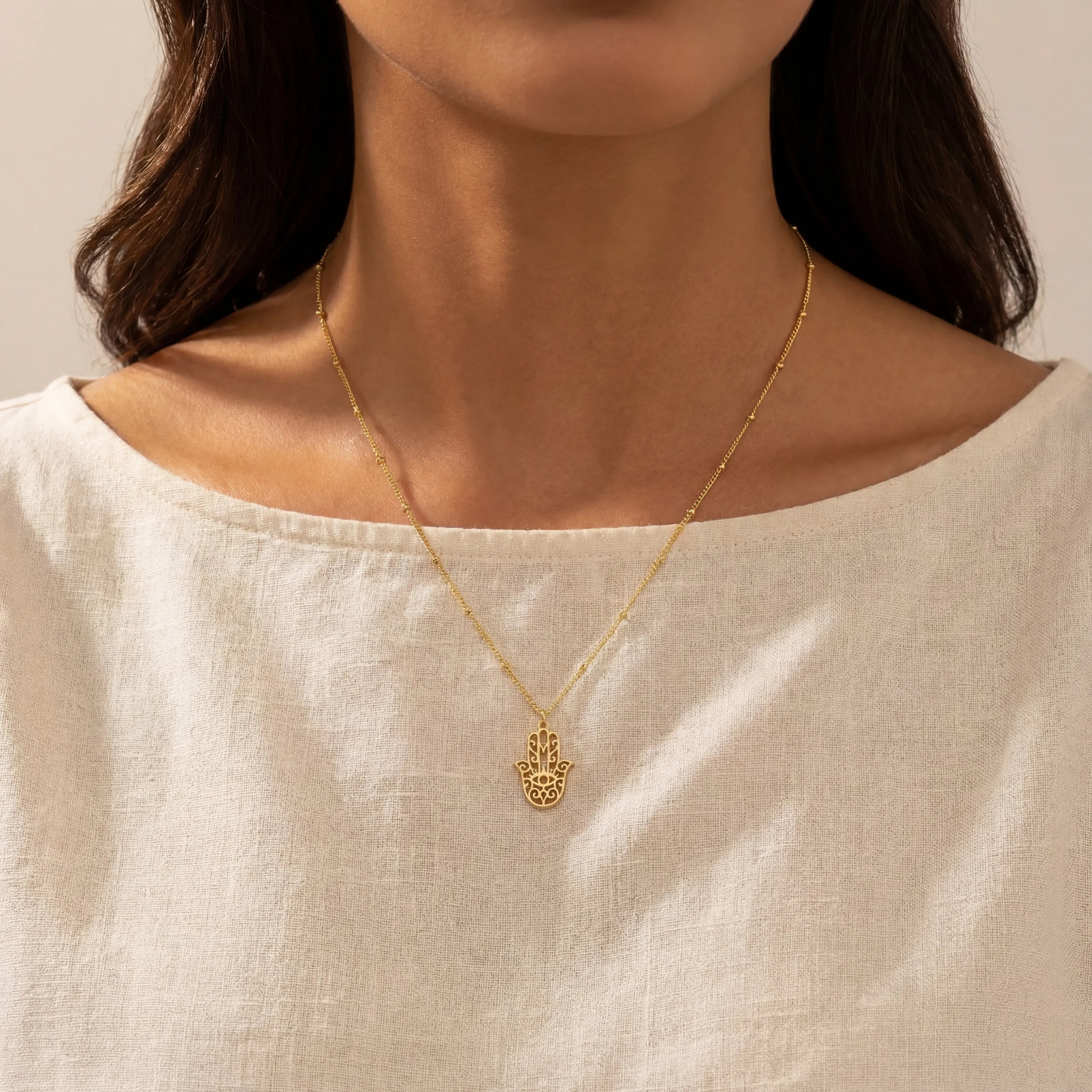 Hamsa Hand Necklace
