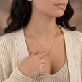 Single Initial Necklace - Vermeil / Style 3