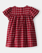 Vestido a cuadros rojos con braguita