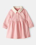Vestido algodón con diseño rosa