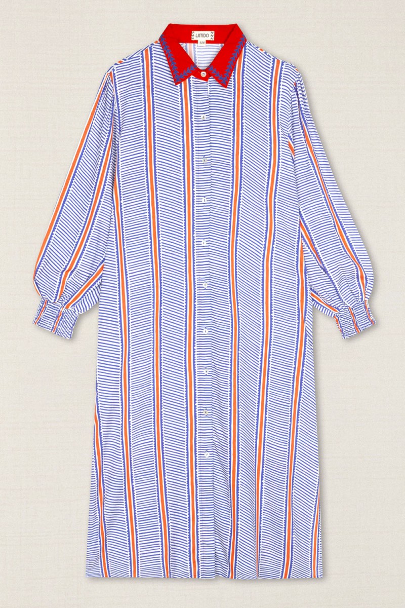 VESTIDO CAMISERO RAYADO