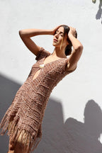 VESTIDO CANDE SEXY | MARRON