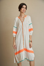 VESTIDO KURTA BORDADO ÉTNICO
