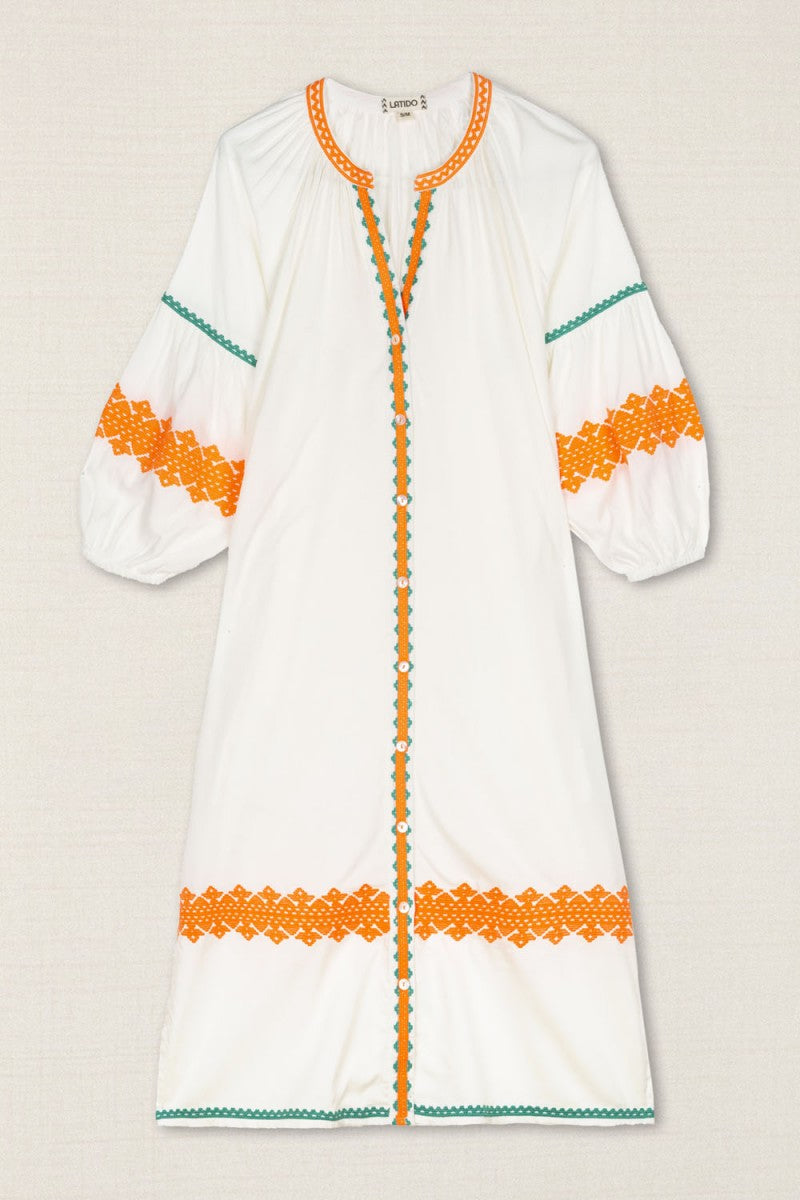 VESTIDO KURTA BORDADO ÉTNICO