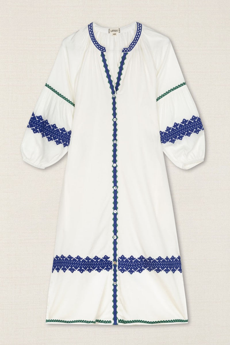 VESTIDO KURTA BORDADO ÉTNICO