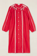 VESTIDO KURTA BORDADO FLOR
