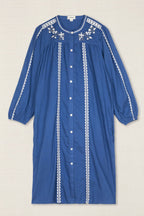 VESTIDO KURTA BORDADO FLOR