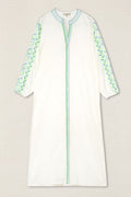 VESTIDO KURTA BORDADO HOJAS