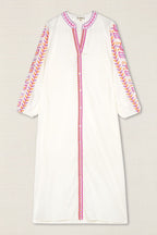 VESTIDO KURTA BORDADO HOJAS