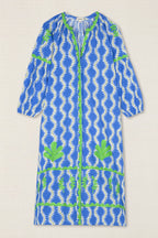 VESTIDO KURTA ONDAS BORDADA
