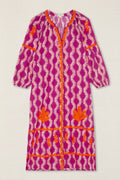 VESTIDO KURTA ONDAS BORDADA