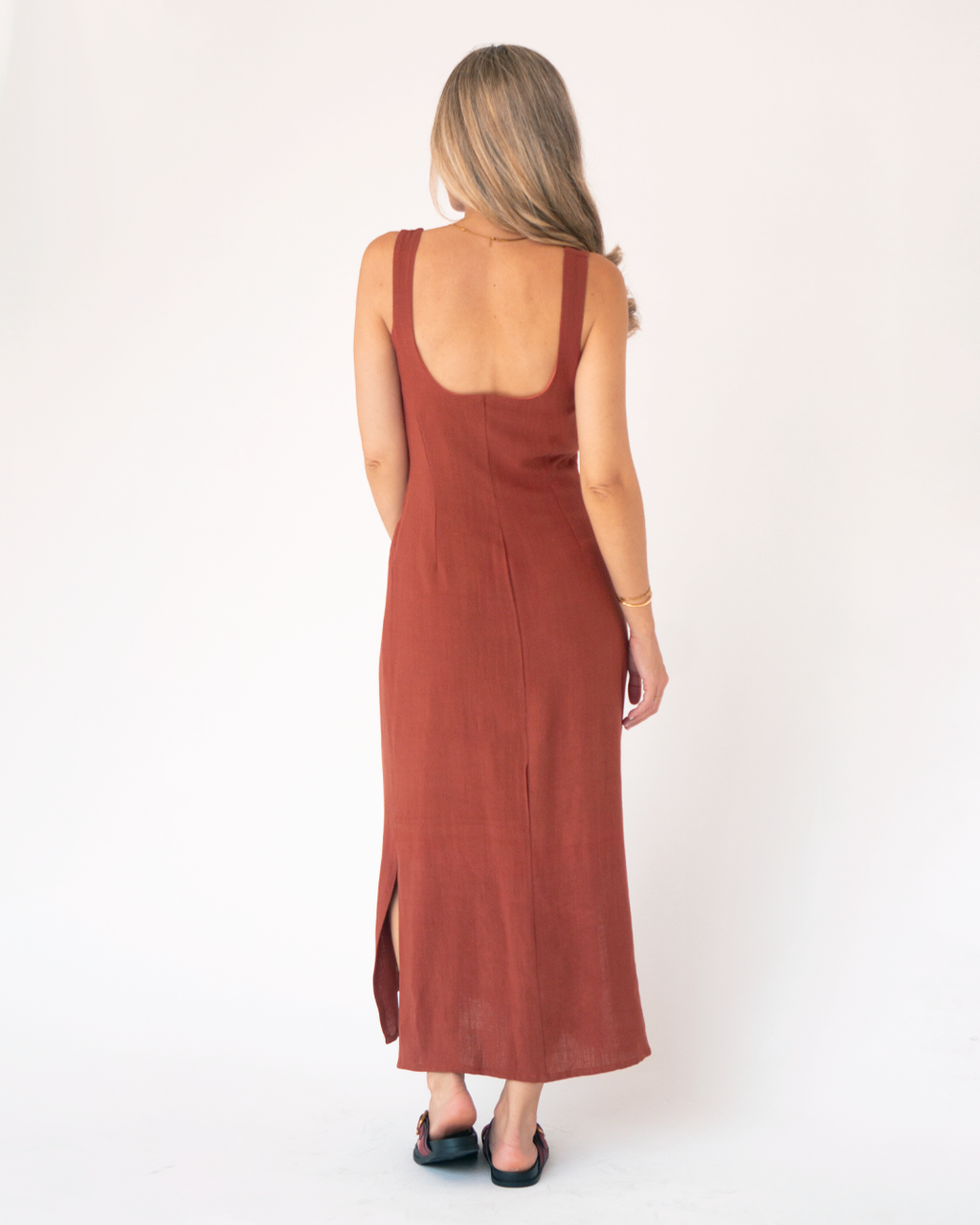 vestido olivia teja ◎