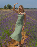 vestido olivia verde ◎