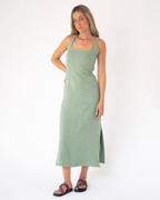 vestido olivia verde ◎