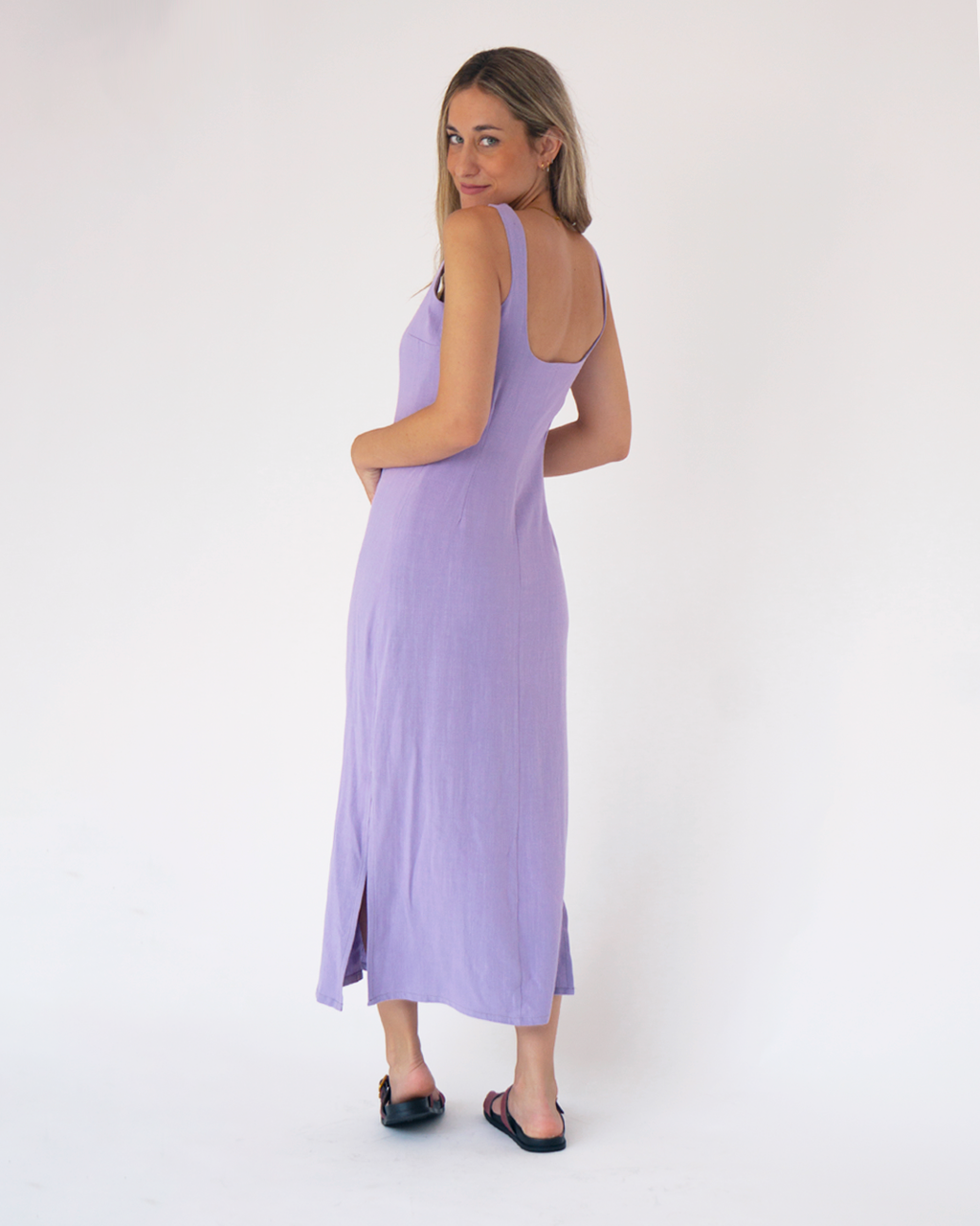 vestido olivia violeta ◎