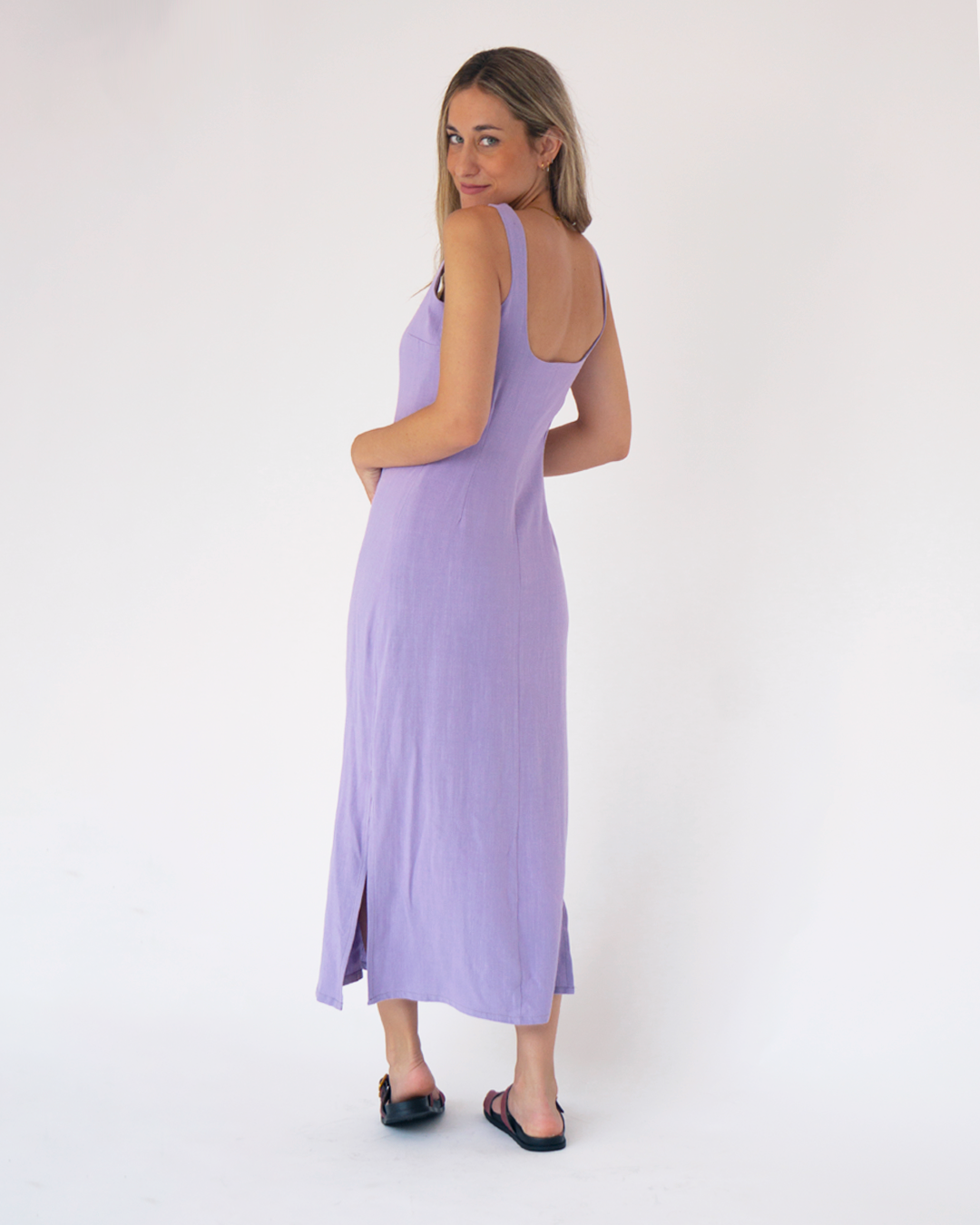 vestido olivia violeta ◎