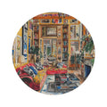 Vibrant Floral Deco Round Rug