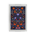 Vibrant Floral Embroidered Serving Tray