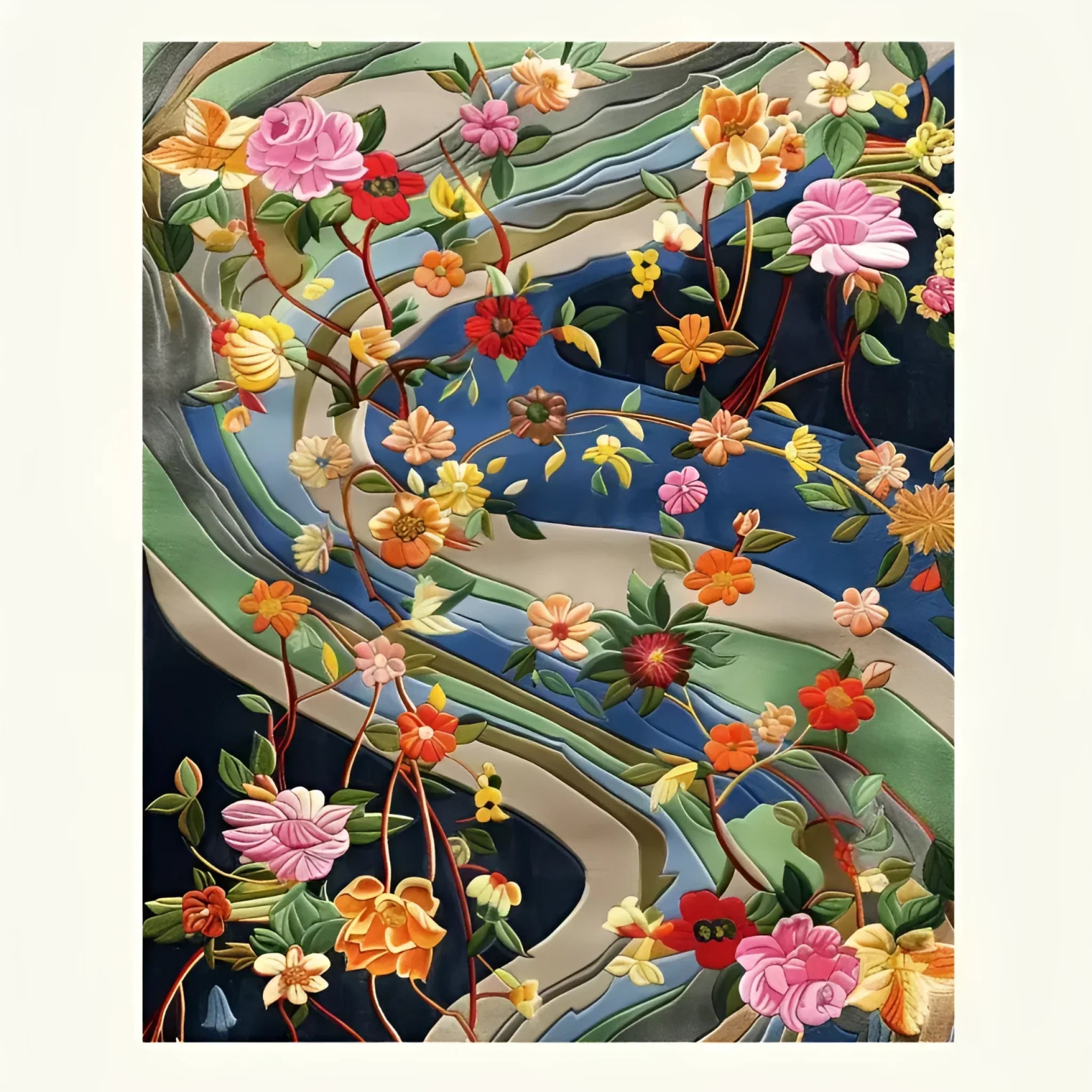 Garden Glam Hand Tufted Wool Rug